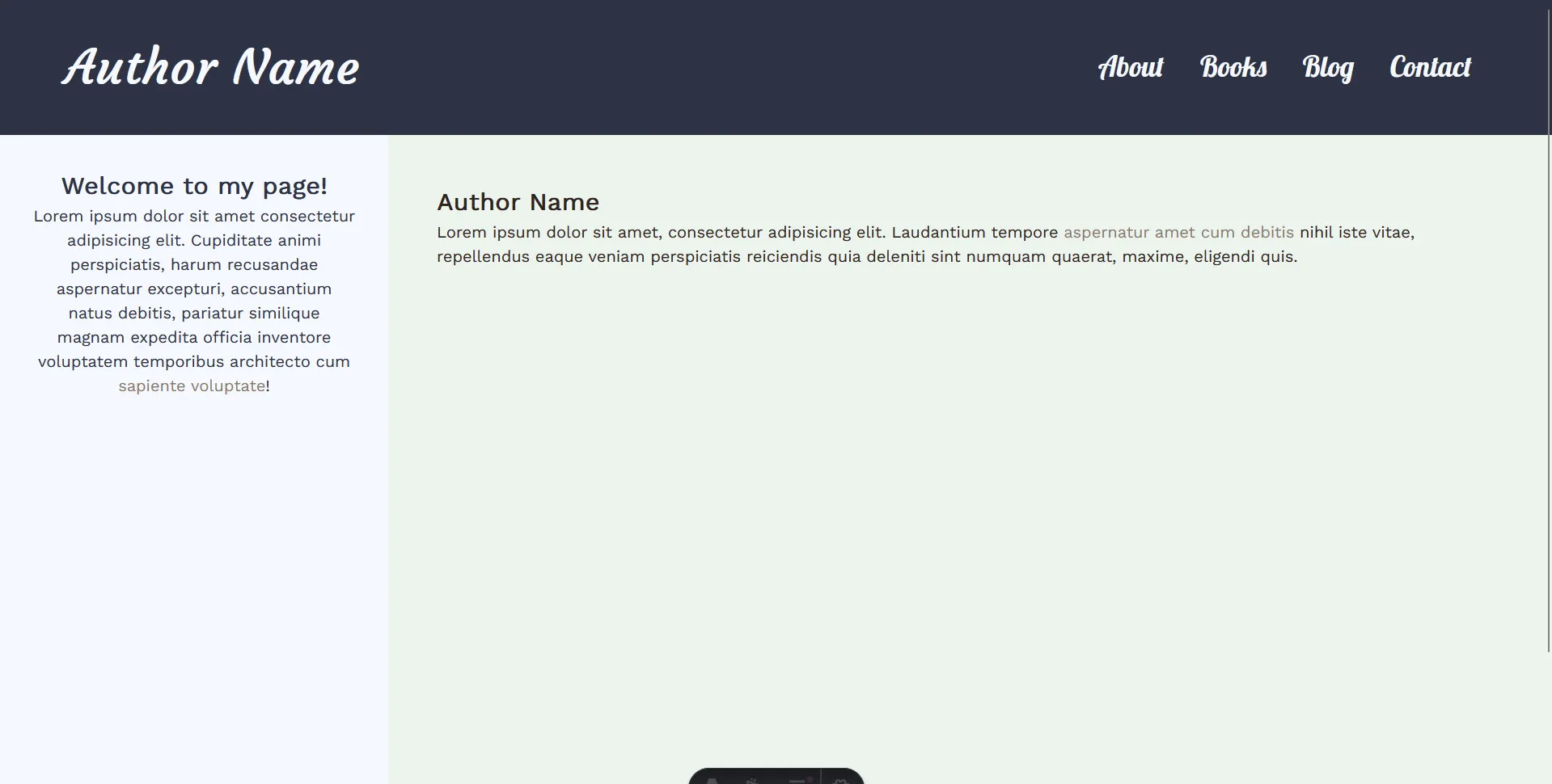 Early site screenshot