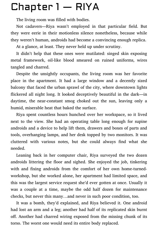 Screenshot of the final draft of ADORE